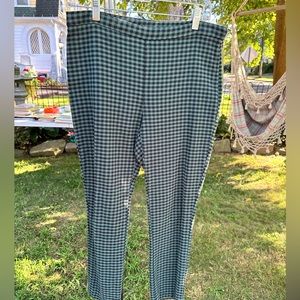 Free People plaid skinny pant EUC